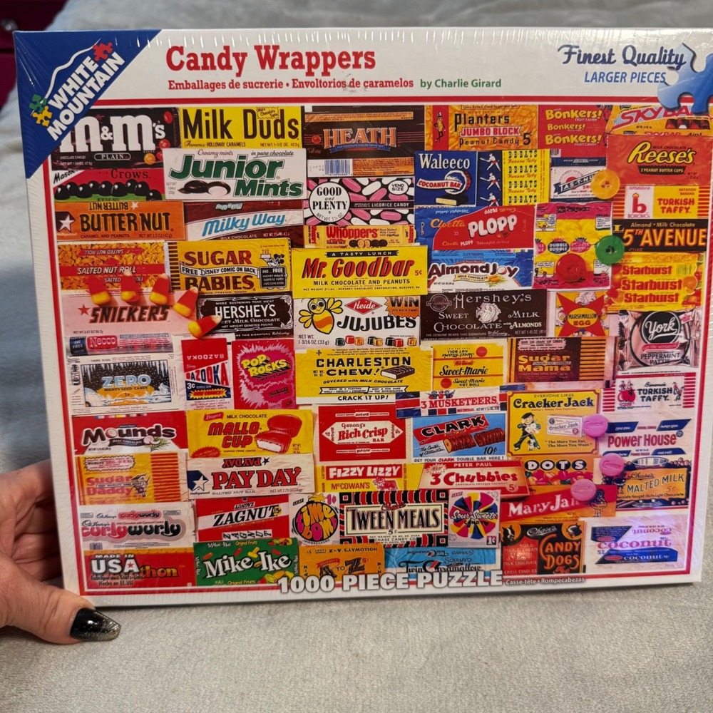 White Mountain Candy Wrappers 1000‎ Piece Puzzle Sealed